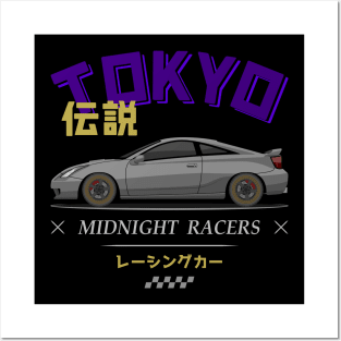 Tuner Silver Celica MK7 JDM Posters and Art